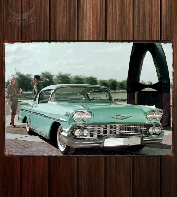 Металлическая табличка Chevrolet Bel Air Impala Металлическая табличка Chevrolet Bel Air Impala